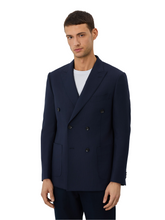 Half-canvas Blazer With Patch Pockets In Wool Blend