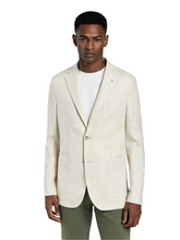 Herringbone linen edition deconstructed blazer