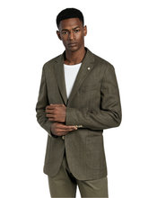 Herringbone linen edition deconstructed blazer