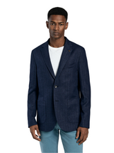 Herringbone linen edition deconstructed blazer
