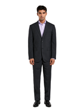 Regular fit 4 seasons plain wool suit