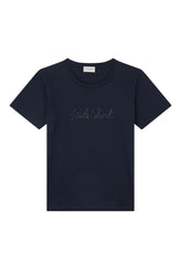X Soft cotton jersey t shirt with logo embroidery