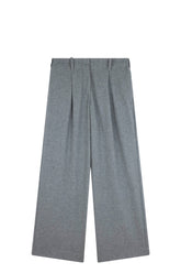 Palazzo trousers in wool and cashmere