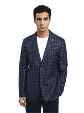 Unstructured Checks Linen Blend Blazer