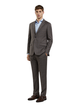 Slim Fit Business Windowpane Suit