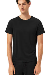 Mercerized Lyocell Cotton T Shirt With Sleeve Logo