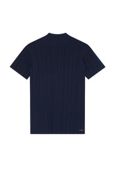 High Neck Rib Sweater In Viscose blend