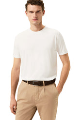 Liquid Cotton Jersey T Shirt With Flag Label