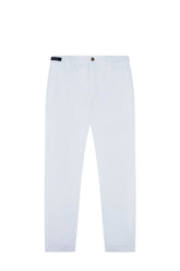 Linen chino pants with drawstring