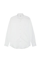 Slim Fit Herringbone Formal Shirt With Dublin Collar