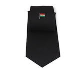 Black Talarico Silk Tie – Kurdistan Flag Edition
