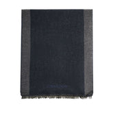 Corneliani logo detail wool scarf