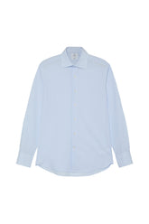 Slim Fit Striped Formal Shirt With Oxford Collar
