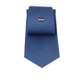 Medium Blue Talarico Silk Tie – Kurdistan Flag Edition