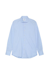 Slim Fit Herringbone Formal Shirt With Dublin Collar