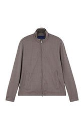 Wool and silk Bomber