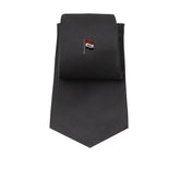 Dark Gray Talarico Silk Tie – Iraq Flag Edition