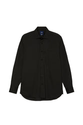 Regular Fit Cotton Stretch Travel Shirt With Oxford Collar and Chest Pocket