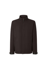 Brown technical fabric jacket