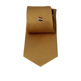 Dark Yellow Talarico Silk Tie – Iraq Flag Edition