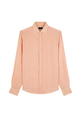 Linen shirt with French collar