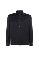Mens Woven Woollen Overshirt