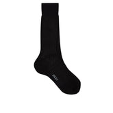 Black mid calf socks in cotton