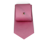 Pink Talarico Silk Tie – Jordan Flag Edition