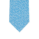 3-Fold Tie in Irish Linen Celestial Floral Pattern-M6501