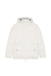 Down Puffer Jacket With Detachable Hood