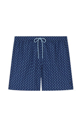 Men's Swimwear Shorts Blue with Patterns