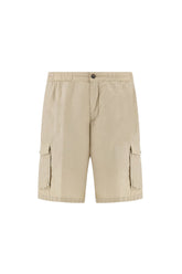 Cargo bermuda in Ultralight Poplin cotton
