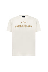 Double mercerised cotton jersey T-Shirt with embroidered logo