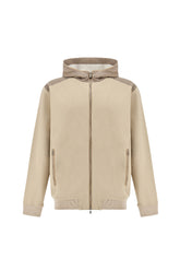 XSoft zipup sweatshirt in viscose with Alcantara details