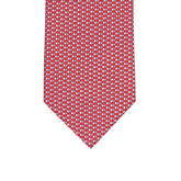 3-fold Silk Tie Geometric Pattern Red - M49800