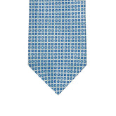 3-fold Silk Tie with Geometric Pattern Tiffany - MAO8457
