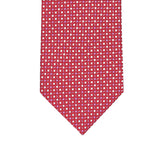 3-fold Silk Tie Geometric Pattern Red-M48652