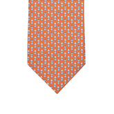 3-fold Tie in Geometric Pattern Orange - M34186