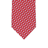 3-fold Silk Tie Pattern Letter Red - M49541