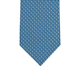 3-fold Silk Tie with Geometric Pattern Pool - M49796