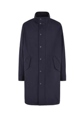 Blue technical fabric jacket