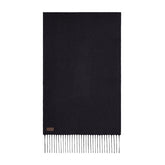 Black pure cashmere scarf