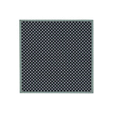 Blue pure silk pattered motif pocket square