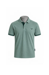 Cotton piqué polo shirt with contrast detailing