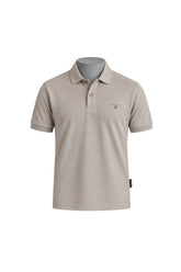 Interlock cotton polo shirt