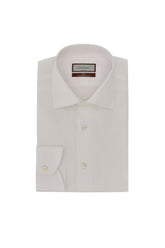 White fil-à-fil 200/2 cotton regular-fit formal shirt