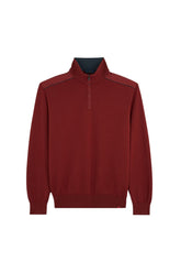Soft Cool Touch wool half zip sweater with Typhoon Platinum details