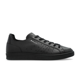 Tennis Sneaker in Black Leather