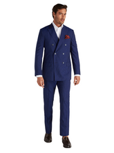 Mens Classic Slim Fit Double Breasted Suit