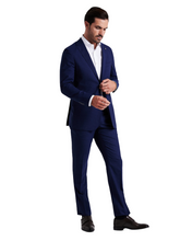 Slim fit wool stretch suit